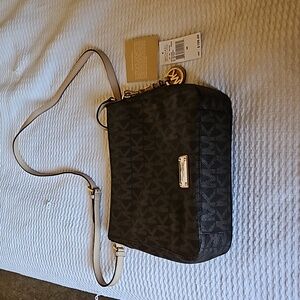 Michael Kors crossbody, brown  and black